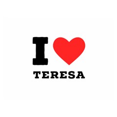 I Love Teresa Premium Plush Fleece Blanket (extra Small) by ilovewhateva