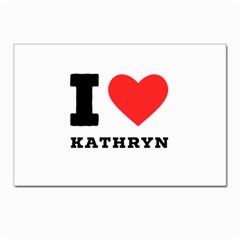 I Love Kathryn Postcard 4 x 6  (pkg Of 10) by ilovewhateva