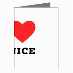 I Love Janice Greeting Cards (pkg Of 8) by ilovewhateva