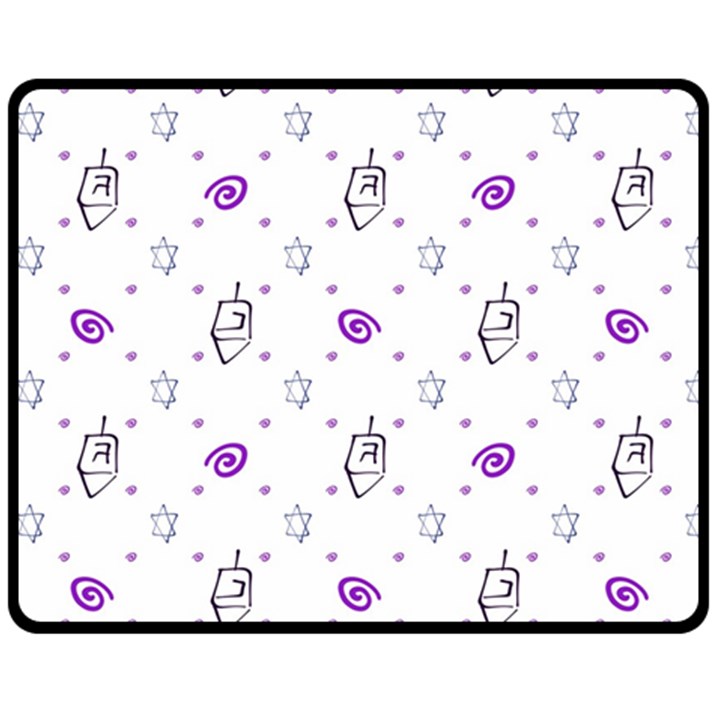 Background Hexagram Spiral One Side Fleece Blanket (Medium)