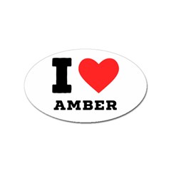 I Love Amber Sticker (oval) by ilovewhateva