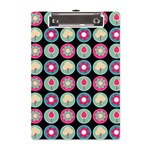 Chic Floral Pattern A5 Acrylic Clipboard Front