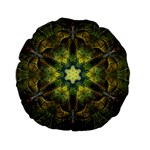 Fractal-fantasy-design-background- Standard 15  Premium Flano Round Cushions Back