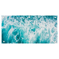 Tropical Blue Ocean Wave Banner And Sign 6  X 3  by Jack14