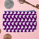 Cute Baby Socks Illustration Pattern Large Coin Purse Back