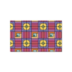 Pattern Geometric Colorful Lines Shapes Sticker Rectangular (100 Pack) by Jancukart