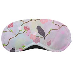 Birds Blossom Seamless Pattern Sleeping Mask by Jancukart