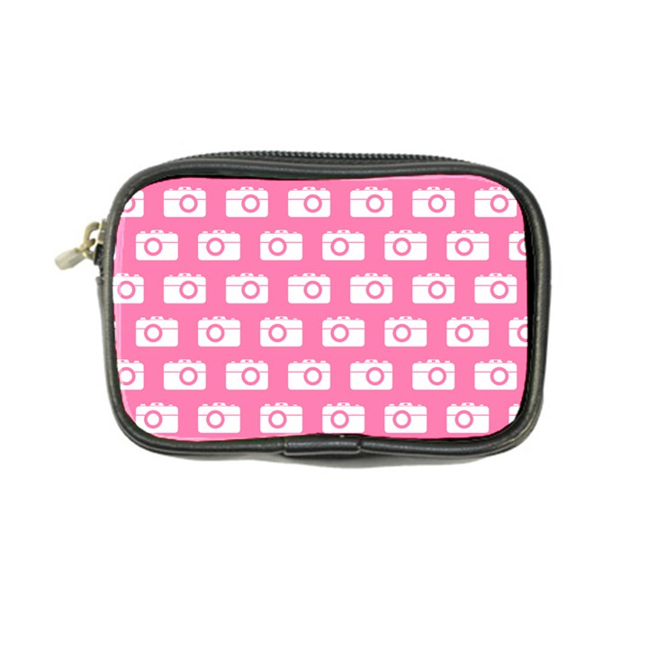 Pink Modern Chic Vector Camera Illustration Pattern Coin Purse