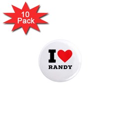 I Love Randy 1  Mini Magnet (10 Pack)  by ilovewhateva