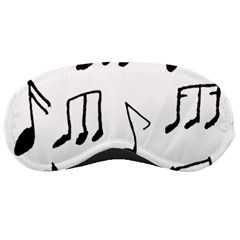 Music Is The Answer Phrase Concept Graphic Sleeping Mask by dflcprintsclothing