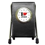 I love juan Pen Holder Desk Clock Front