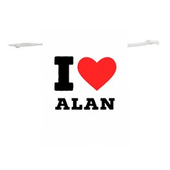 I Love Alan Lightweight Drawstring Pouch (l) by ilovewhateva