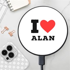 I Love Alan Wireless Fast Charger(black) by ilovewhateva