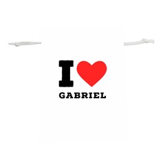 I Love Gabriel Lightweight Drawstring Pouch (l) by ilovewhateva