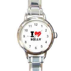 I Love Billy Round Italian Charm Watch by ilovewhateva