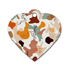 Shapes Pattern Dog Tag Heart (one Side) by BlackRoseStore