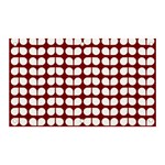 Red And White Leaf Pattern Banner and Sign 5  x 3  Front