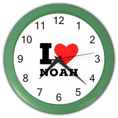 I Love Noah Color Wall Clock by ilovewhateva