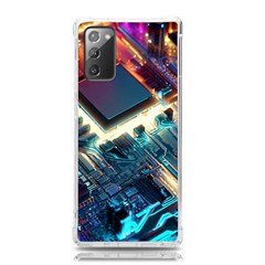 Ai Generated Motherboard City Technology Tech Cpu Samsung Galaxy Note 20 Tpu Uv Case by Jancukart