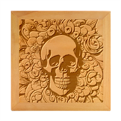 Gothic Skull Wood Photo Frame Cube by GardenOfOphir