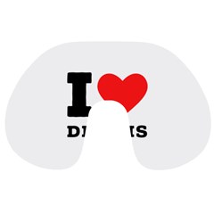 I Love Dennis Travel Neck Pillow by ilovewhateva