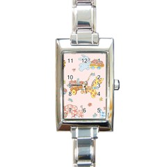 Mohanad Fa Rectangle Italian Charm Watch by mohanadfa