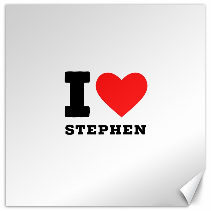 I love stephen Canvas 16  x 16 