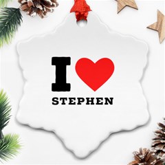 I Love Stephen Ornament (snowflake) by ilovewhateva