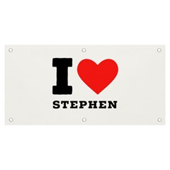 I Love Stephen Banner And Sign 6  X 3  by ilovewhateva