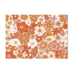 Flowers Petals Leaves Floral Print Crystal Sticker (a4) by Ravend