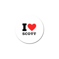 I Love Scott Golf Ball Marker (10 Pack) by ilovewhateva