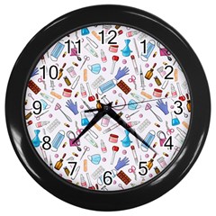 Medical Wall Clock (black) by SychEva