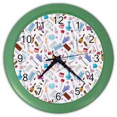 Medical Color Wall Clock by SychEva