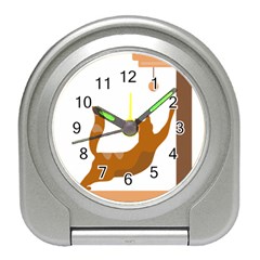 Animal Cat Pet Feline Mammal Travel Alarm Clock by Semog4