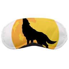 Wolf Wild Animal Night Moon Sleeping Mask by Semog4