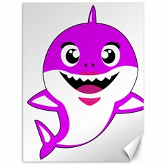 Purple Shark Fish Canvas 36  X 48  by Semog4