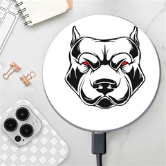 Dog Animal Mammal Bulldog Pet Wireless Fast Charger(white) by Semog4