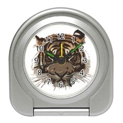 Tiger Comic Cartoon Animal Travel Alarm Clock by Semog4