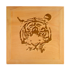 Tiger Comic Cartoon Animal Wood Photo Frame Cube by Semog4