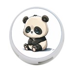 Cute Panda Bear Animal Cartoon 4-Port USB Hub (Two Sides) Front