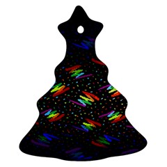 Rainbows Pixel Pattern Ornament (christmas Tree)  by Semog4