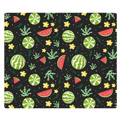 Watermelon Berries Patterns Pattern Two Sides Premium Plush Fleece Blanket (small) by Semog4