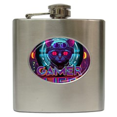 Gamer Life Hip Flask (6 Oz) by minxprints