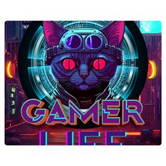 Gamer Life Two Sides Premium Plush Fleece Blanket (medium) by minxprints