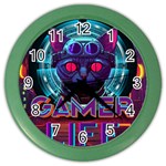 Gamer Life Color Wall Clock Front