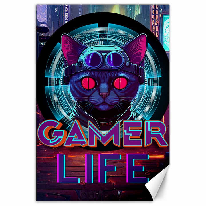 Gamer Life Canvas 20  x 30 