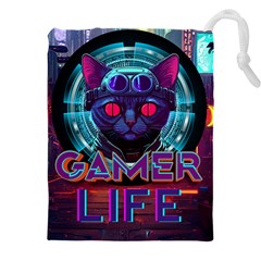 Gamer Life Drawstring Pouch (5xl) by minxprints