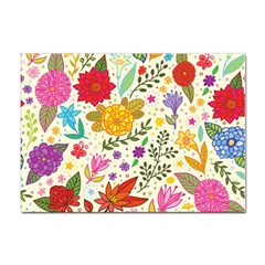 Colorful Flowers Pattern Abstract Patterns Floral Patterns Sticker A4 (100 Pack) by Semog4