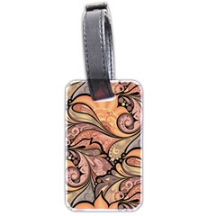 Colorful Paisley Background Artwork Paisley Patterns Luggage Tag (two Sides) by Semog4