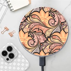 Colorful Paisley Background Artwork Paisley Patterns Wireless Fast Charger(white) by Semog4